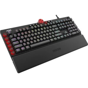 TECLADO MECANICO GAMER AGON AGK700 CHERRY MX BLUE MACHO RGB - AOC